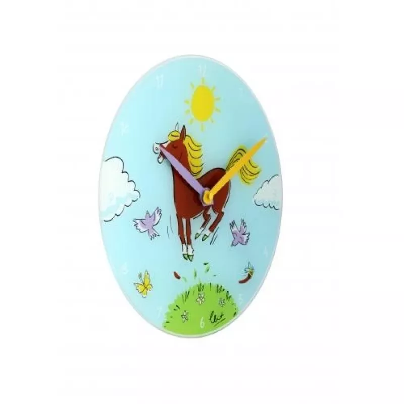 NeXtime klok 8812 Jump for joy, Ø30 cm, sieninis, mėlyna / įvairiaspalvis