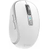 Yenkee YMS 2085WH NOBLE belaidė pelė DUAL WiFi+Bluetooth, įkraunama, 5 mygtukai, balta