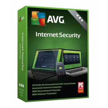 AVG Internet Security | 10 kompiuterių | 1 metai (tik Windows)