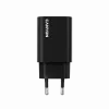 Sieninis įkroviklis CANYON OnCharge 30CL 30W PD 1xUSB-C EU kištukas Juodas