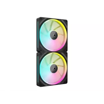 CORSAIR iCUE LINK LX140 RGB PWM korpuso ventiliatorius, 140 mm, ARGB, (2 vnt.), juodas