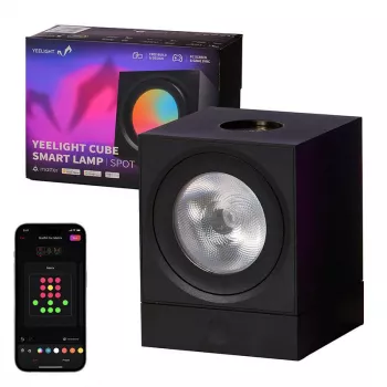 Gaming šviesos skydelis YEELIGHT SMART CUBE LIGHT SPOT bazė (YLFWD-0008) Juoda