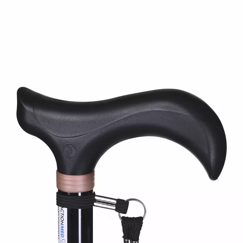 Reguliuojamo aukščio vaikščiojimo lazda ACTIONMED LI200AM, juoda