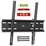 Sieninis TV laikiklis MACLEAN MC-748A VESA 100x100–400x400 mm, pasvirimas, juodas, iki 45 kg