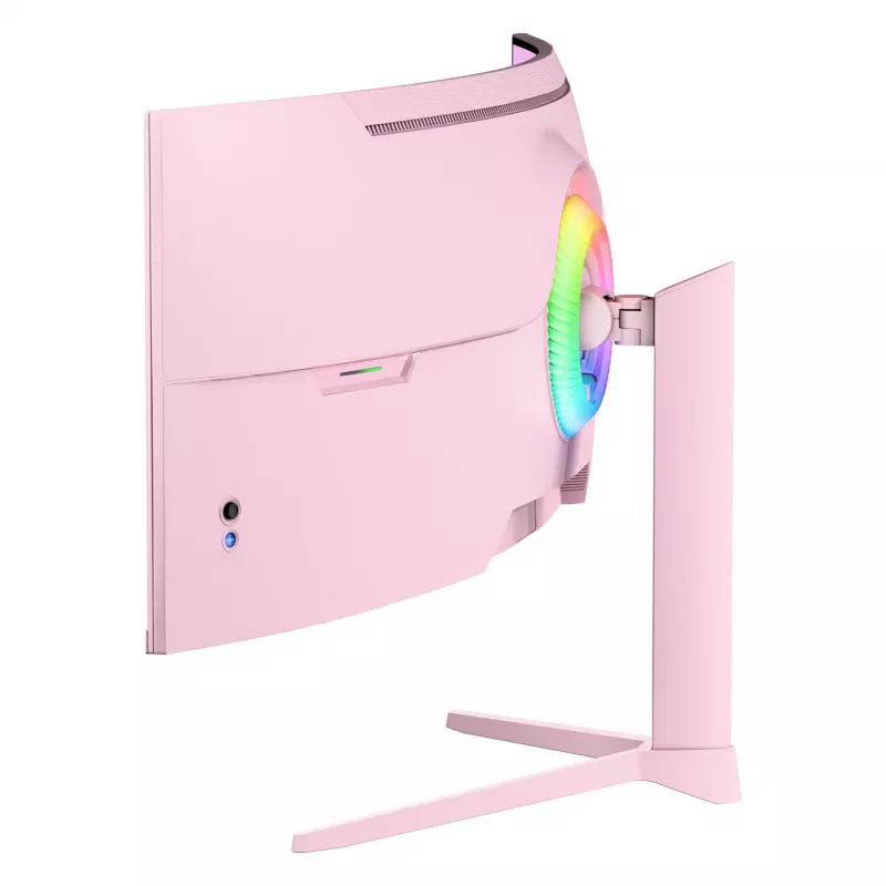 Lenktas monitorius Arozzi Nova 49 inch (124,5 cm) Dual QHD 5120×1440 LED VA 32:9 4 ms Rožinis