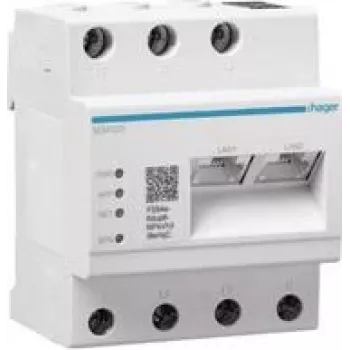 Hager XEM520 apkrovos valdiklis iki 20 įkrovimo taškų statinis/dinaminis su OCPP1.6J (XEM520)