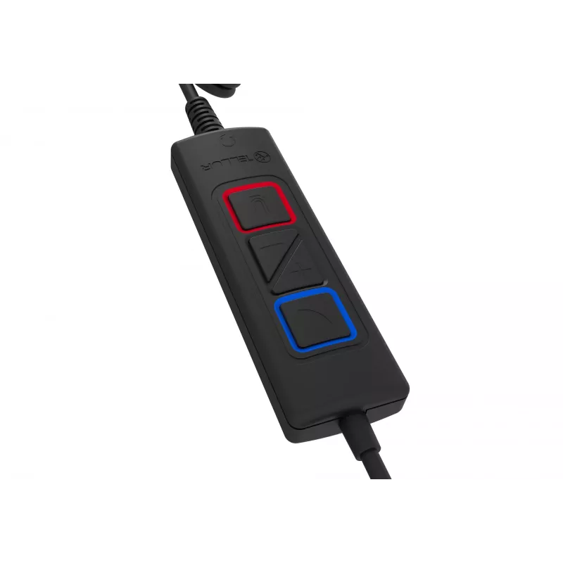 Tellur Voice 320 vielinė ausinė su mikrofonu, dvinarė, juoda