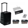 Nešiojama belaidė PA sistema Omnitronic MOM-10BT4 su CD grotuvu, USB, SD ir 2 įkraunamomis baterijomis