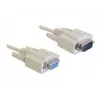 Serijinis kabelis DeLOCK Sub-D9 84016 5m Smėlio spalvos