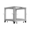 Atviras stovas Rack 19 9U 600x600-1100 reguliuojamas pilkas