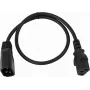 Prailginimo laidas Omnitronic 30235103, 3 gyslų 0,75 mm², 0,6 m, juodas
