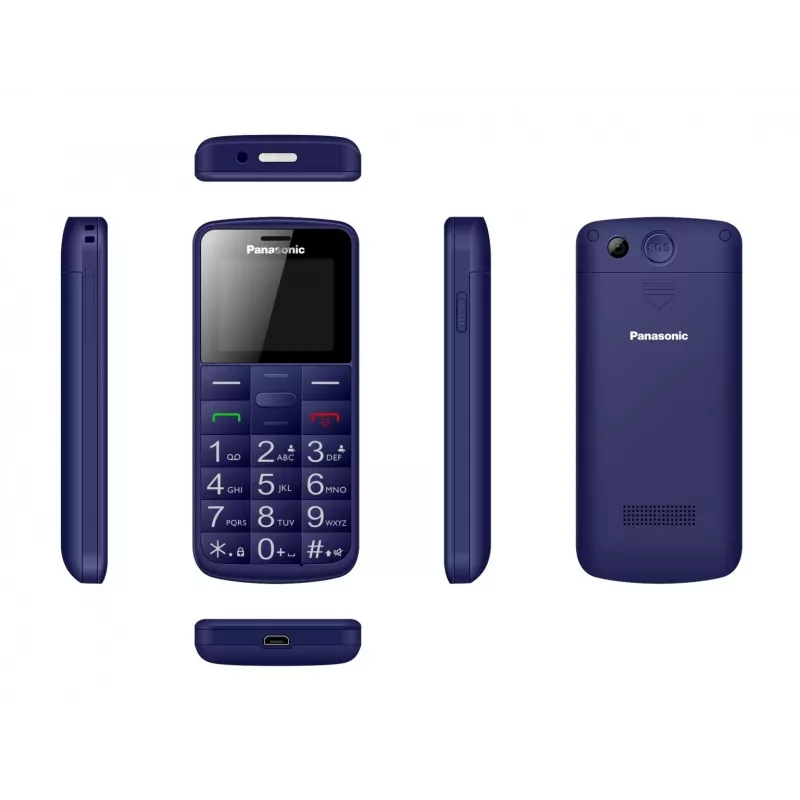 Mobilus telefonas senjorams Panasonic KX-TU110 mėlynas