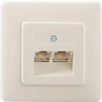 RJ-45 rozetė Rutenbeck 13011240 Balta