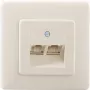 RJ-45 rozetė Rutenbeck 13011240 Balta