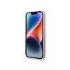 Karl Lagerfeld KLHMP14XSLKHLP kietasis dėklas iPhone 14 Pro Max 6,7 šviesiai rožinis / šviesiai rožinis silikoninis Karl galvos Magsafe
