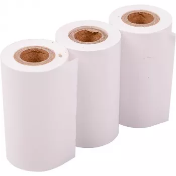 Hismart HS083403 termoetikečių popierius, 3 ritinėliai, 52 x 30 mm, baltas