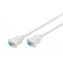 Assmann Zero-Modem jungiamasis kabelis. D-Sub9 F/F. 3,0 m. užtraukiami gaubtai. juoda (AK-610100-030-E)
