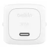 Belkin BoostCharge 30W USB-C greitasis įkroviklis nešiojamiesiems kompiuteriams, išmaniesiems telefonams ir planšetėms, baltas