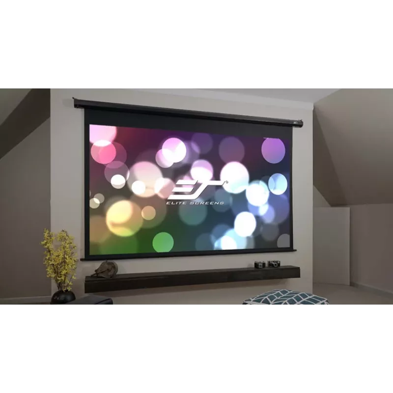 Elite Screens Manual Series M119XWS1 119 colių rankinė pakeliama projekcinė drobė 1:1, balta