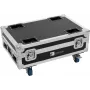 Roadinger Flightcase su 4x AKKU BAR-6 Glow QCL Flex QuickDMX ir įkrovimo funkcija