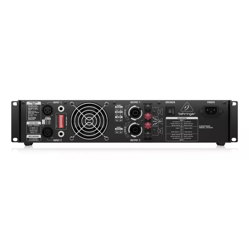 Behringer EP2000 garso stiprintuvas pasirodymams/scenai Juodas