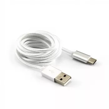 Sbox USB-TYPEC-15W USB->Type C laidas, 1,5 m, kokoso baltumo