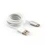 Sbox USB-TYPEC-15W USB->Type C laidas, 1,5 m, kokoso baltumo