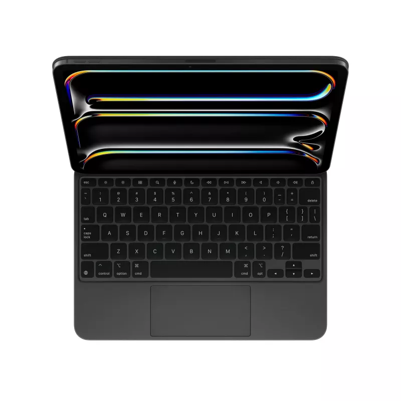 „Magic Keyboard“ klaviatūra, skirta „iPad Pro 11 colių“ (M4/M5) – anglų (JAV) – juoda
