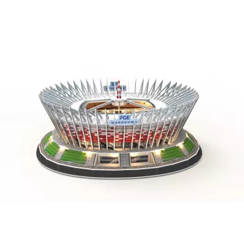 3D dėlionė cubicfun PGE National LED Model 306-L541H – LED apšviestas architektūrinis popierinis modelis