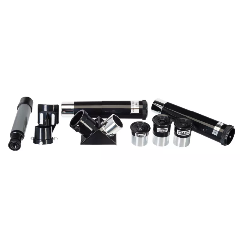 Teleskopas Levenhuk Blitz 70 Base Refractor 140x Pilka