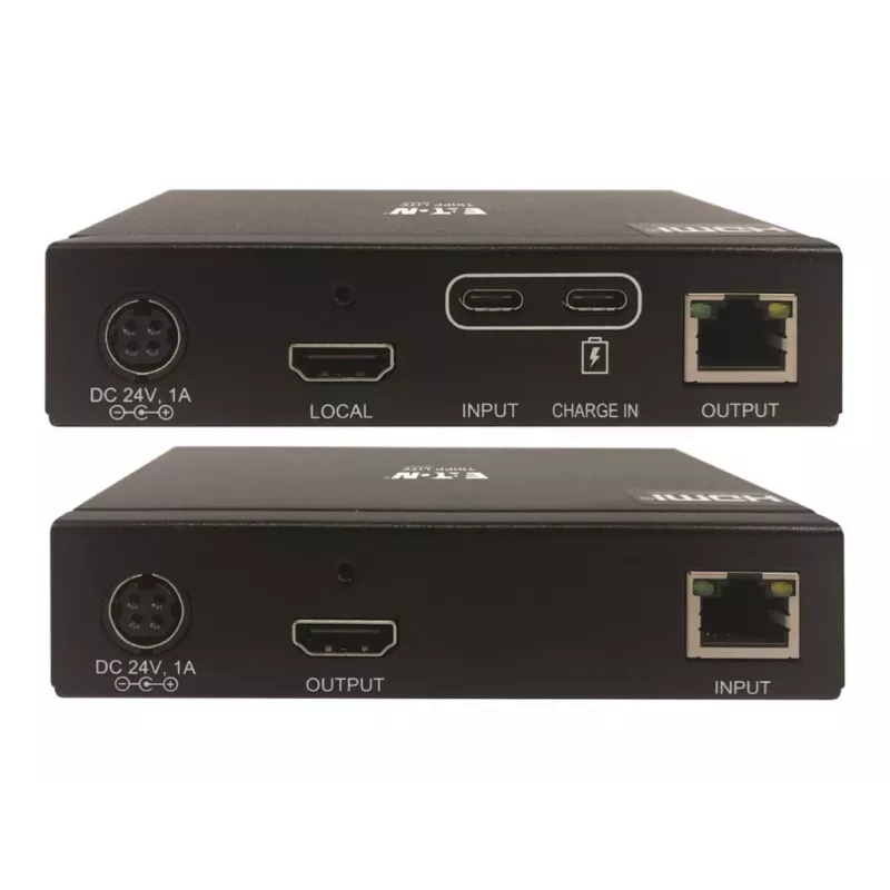 Eaton Tripp Lite Series USB-C į HDMI per Cat6 plėtiklio rinkinys su KVM palaikymu, 4K 60Hz, 4:4:4, siųstuvas/imtuvas, USB, PoC, HDCP 2.2, iki 70 m, TAA
