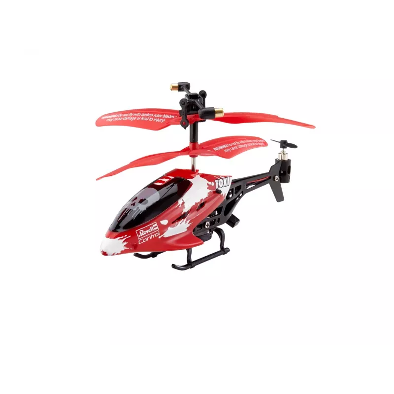 Sraigtasparnis RC Revell TOXI su elektriniu varikliu, LiPo 75 mAh, 15 g, baltas/raudonas/juodas