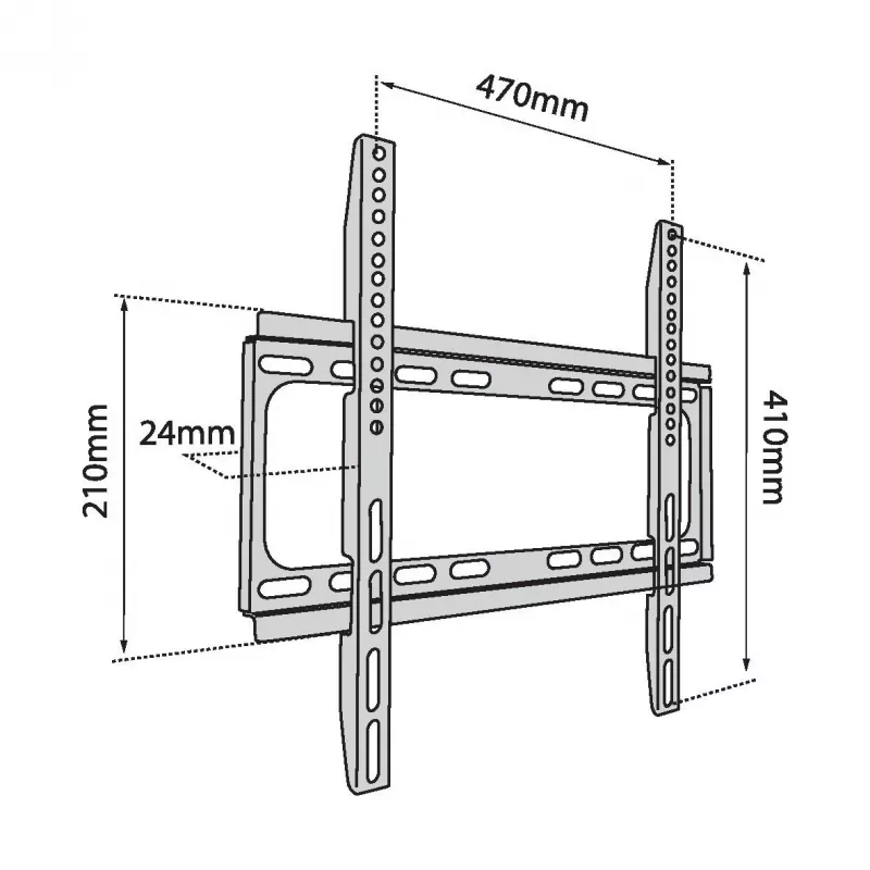 TV sieninis laikiklis TB-450 iki 65 colių 40 kg maks. VESA 400x400