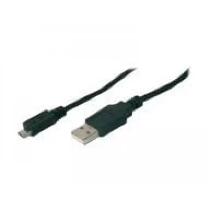 Assmann USB 2.0 jungiamasis laidas, tipas A – micro B, vyriški kištukai, 3,0 m, juodas (AK-300110-030-S)