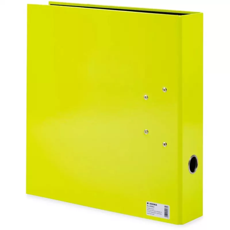 Segtuvas HERMA 20063 A4 geltonas apvalus žiedas 70 mm