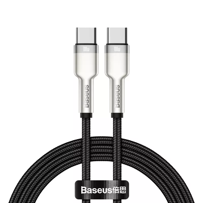 USB-C į USB-C laidas Baseus CATJK-C01, USB 3.2 Gen 1, 1 m, juodas