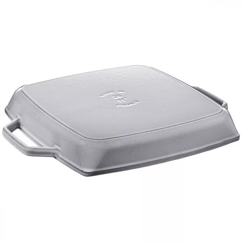 Staub 40511-684-0 Grilio keptuvė kvadratinė 28 cm, tinka indukcijai, grafito pilka