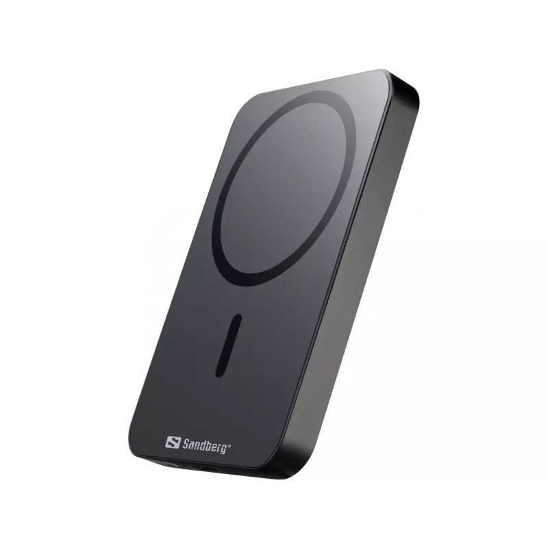 Nešiojamas Powerbank Sandberg Mag Wireless Powerbank 5000 ALU, 5000 mAh