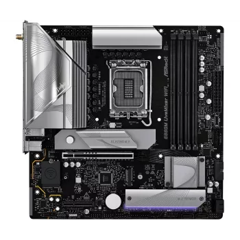Pagrindinė plokštė ASRock B860M LiveMixer WiFi — Intel B860, LGA 1851, micro ATX, DDR5, 4x DIMM, Wi‑Fi 6E, 2.5Gb LAN