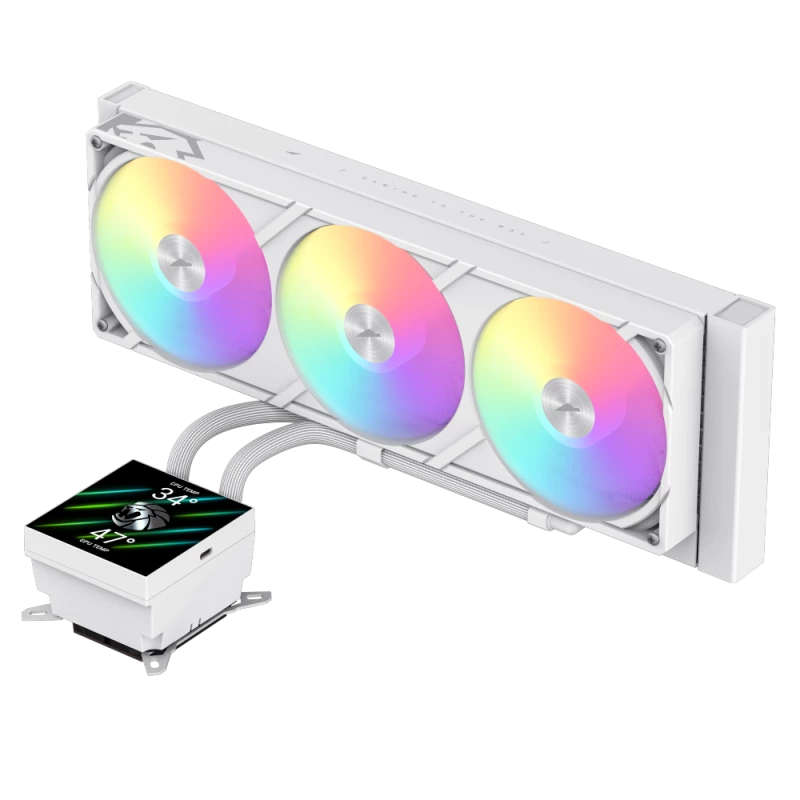 Gamemax GLACIER 360 LCD WH skysčio aušintuvas procesoriui | Intel, AMD