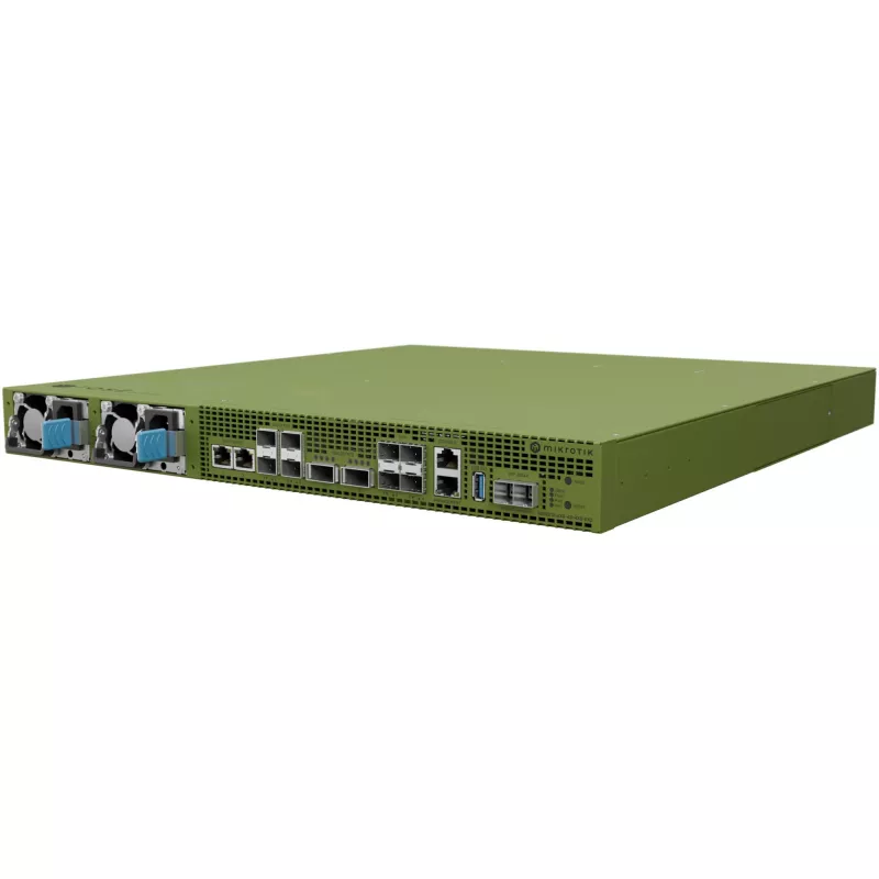 Switch MikroTik RDS2216-2XG-4S+4XS-2XQ – 16 prievadų 10G switch su SFP+/SFP28 ir QSFP+