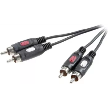 SpeaKa Professional RCA garso jungiamasis laidas [2x RCA kištukas - 2x RCA kištukas] 1,50 m juodas (SP-7869764)