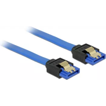 SATA kabelis DeLOCK 84981 1 m SATA 7 kontaktų Juoda Mėlyna