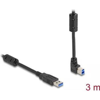 DeLOCK USB kabelis Type-A lizdas į Type-B lizdą 90° kampu į viršų 3 m