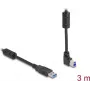 DeLOCK USB kabelis Type-A lizdas į Type-B lizdą 90° kampu į viršų 3 m