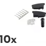 Jungtis ShiverPeaks BS72020-SET10 TAE N juoda, 10 vnt.
