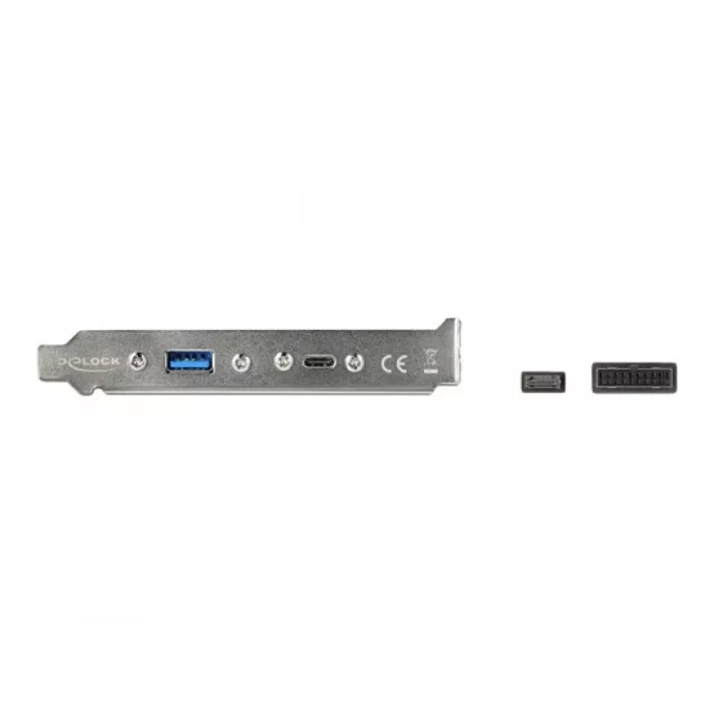 DeLOCK 89934 lizdo laikiklis su 1x USB Type-C ir 1x USB Type-A prievadu