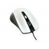 Laidinė ambidekstrinė optinė pelė GEMBIRD MUS-4B-01-BS, USB Type-A, 1200 DPI, 4 mygtukai, juoda/sidabrinė