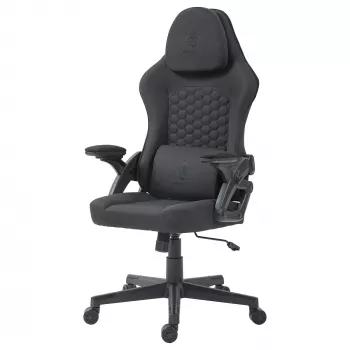 Deltaco DC130 Gaminė kėdė Soft Woven Mesh juoda (GAM-180)
