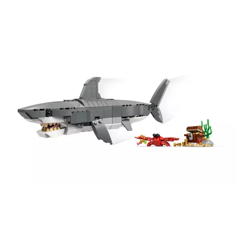 LEGO CREATOR 3 IN 1 31381 Bauginantis ryklys su lobių skrynia